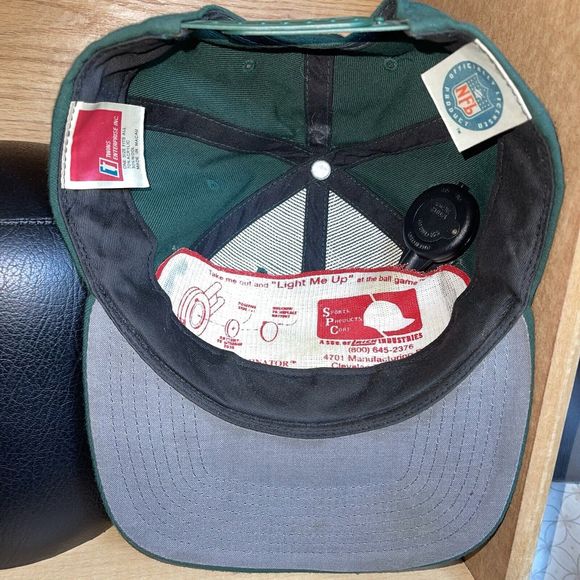 Vintage Green Bay Packers Twins Enterprise NFL Light Up Battery Snapback Hat Cap - Picture 8 of 10